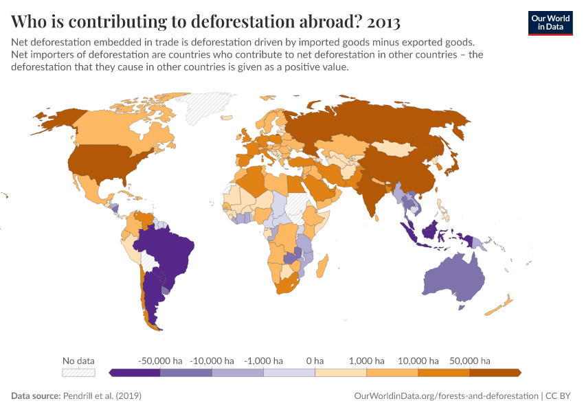 A thumbnail of the "Who is contributing to deforestation abroad?" chart